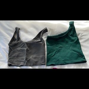 Two one size fits kitty gains crop tops